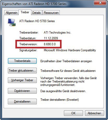 Treiberversion ermitteln: Die Versionsnummern der installierten Gerätetreiber zeigt Windows im Geräte-manager an (Bild 4).