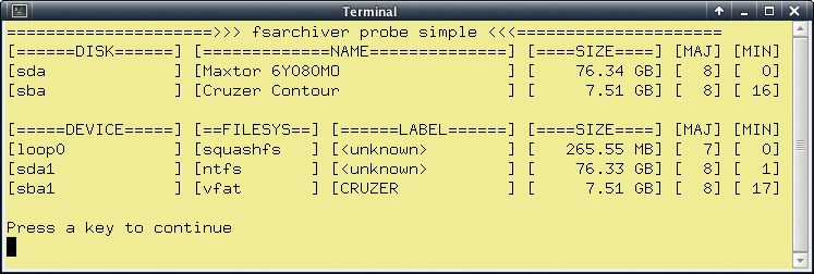 Device-Namen ermitteln: Diese Ansicht zeigt Ihnen die Linux-Namen der NTFS-Partitionen (Bild 6).