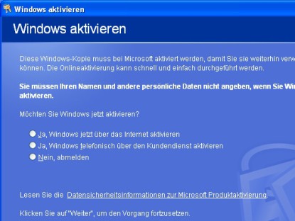 Aktivierungsdateien von Windows 7 sichern
