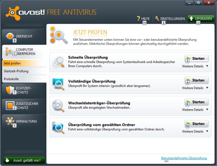 Avast Free Antivirus: Der Hintergrundwächter hat einen Schädling erkannt und ihn unschädlich gemacht (Bild 16).