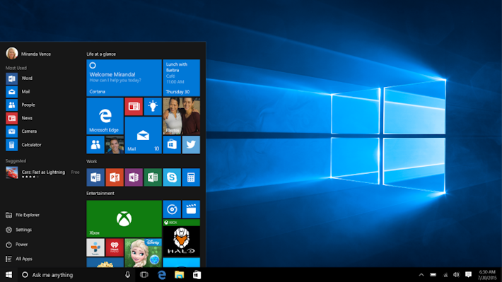2015 - Microsoft Windows 10