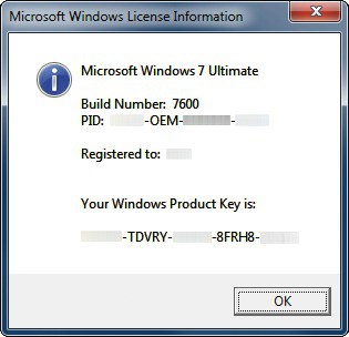 Product-Key von Windows: Der Product-Key von Windows ist in der Registry gespeichert. Das Skript „winProductKey.vbs“ liest ihn aus (Bild 11).