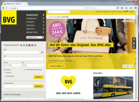 BVG-Webseite