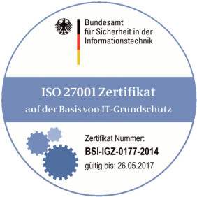 ISO 27001: Das Zertifikat auf der Basis von IT-Grundschutz wird vom BSI vergeben.