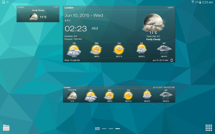 Wetter & Uhr-Widget - Android