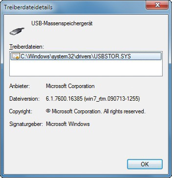 Turbo für USB-Geräte: Eine aktuellere Version des USB-Treibers „USBSTOR.SYS beschleunigt USB-Speicher (Bild 9).