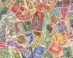 Briefmarken in verschiedenen Farben