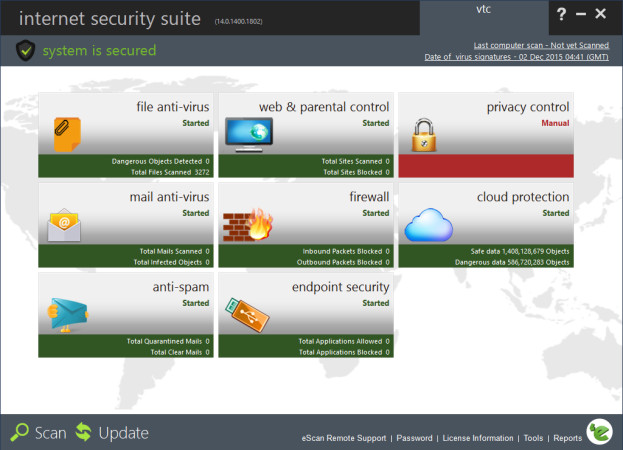 Microworld eScan internet security suite
