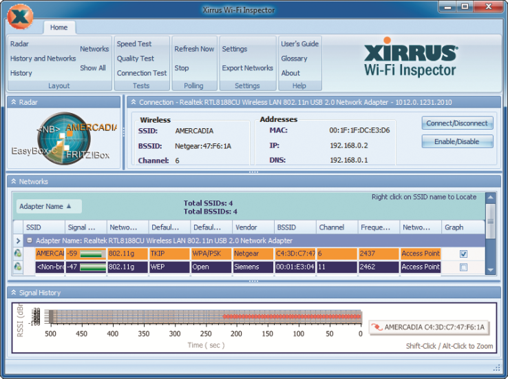 WLAN: Wifi Inspector 1.2.1 zeigt zum Beispiel alle wichtigen WLAN-Infos auf einen Blick an