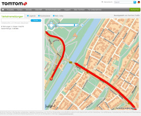 Echtzeit-Verkehrsinformationen von TomTom Traffic