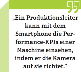 Donald Farmer: „Ein Produktionsleiter kann mit dem Smartphone die Performance-KPIs einer Maschine einsehen, indem er die Kamera auf sie richtet.“
