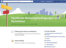 Facebook-Nutzungsbedingungen und Richtlinien