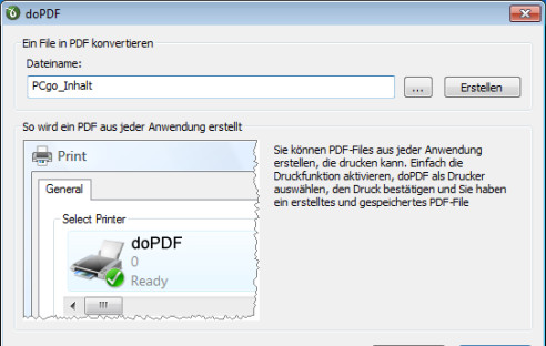 Virtueller PDF-Drucker: DoPDF 7.3.391 erschienen
