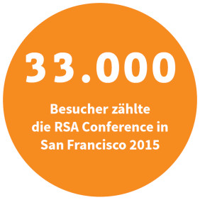 33.000 Besucher zählte die RSA Conference in San Francisco 2015 (Quelle: RSA)