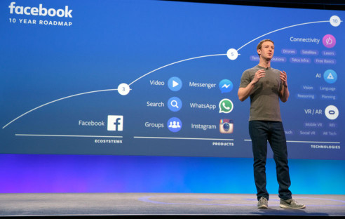 Mark Zuckerberg auf der Facebook F8