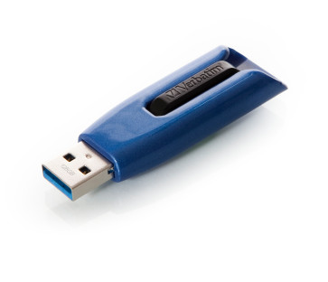 Der USB-3.0-Stick Store 'n' Go V3 MAX von Verbatim ist mit einer Schutzschicht überzogen. Sie soll den Speicher-Stick vor UV-Licht und Kratzern schützen. Den Stick gibt es mit 16 bis 128 GByte.