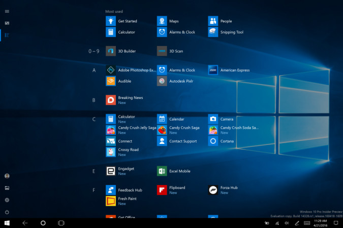 Windows 10 auf Tablets