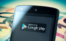 Smartphone mit Google Play App