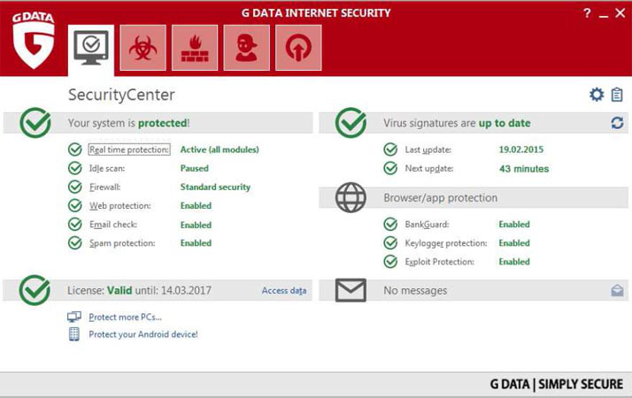 G Data Internet Security 2016