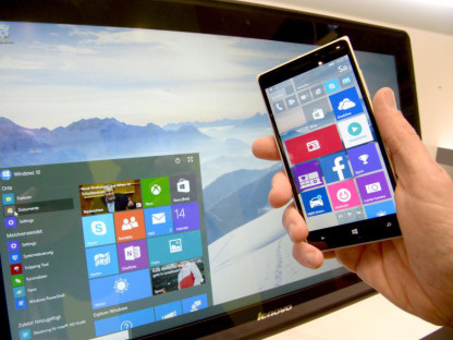 Windows 10 auf Desktop und Smartphone