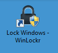„Create Lock-Shortcut“ erzeugt eine Verknüpfung auf dem Desktop, mit der Sie WinLockr per Doppelklick ausführen
