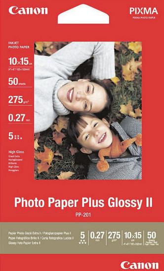 Das Canon Fotopapier Plus Glossy II ist 40 Prozent günstiger als Canons Fotopapier Platinum.