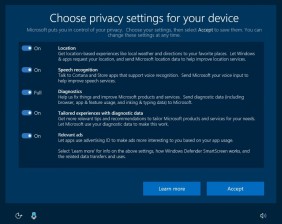 Neue Datenschutz-Einstellungen in Windows 10