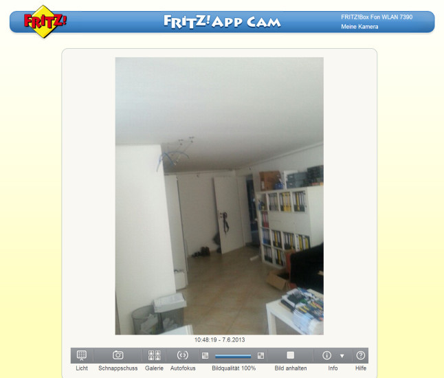 WLAN-Router: Kamera-App für die Fritzbox