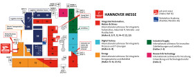 Hallenplan der Hannover Messe 2018