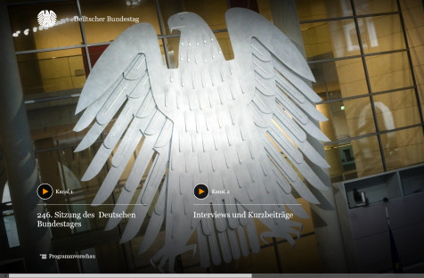 Der Deutsche Bundestag bietet eine eigene App für Windows 8 an. Die App zeigt tagesaktuelle Nachrichten mit Hintergrundberichten und Besucherinformationen.