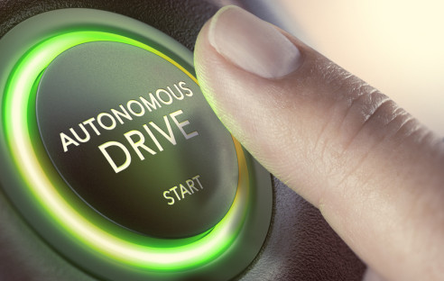 Knopf auf dem autonomous Drive steht